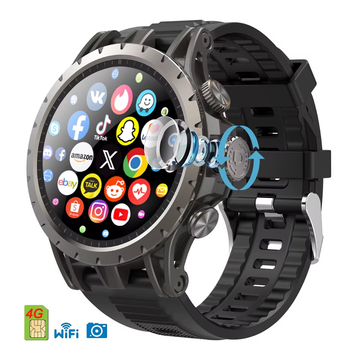 Montre Connectée Q85 – SIM 4G & Caméra Intégrée