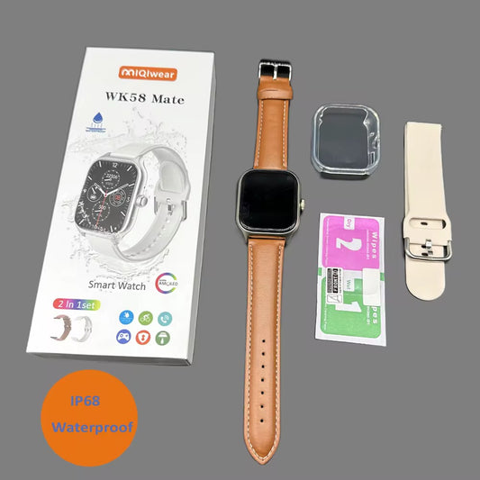 Montre Connectée WK58 Série 9 – Édition 2-en-1 Premium IP68
