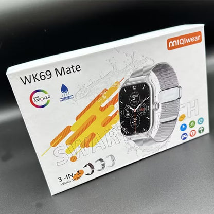 Montre Connectée WK69 – Série 9 (Édition Premium avec 3 Bracelets)
