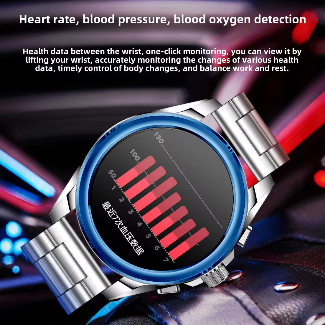 KC83 – Montre Connectée Haut de Gamme avec 2 Bracelets (Silicone & Acier)