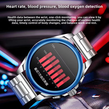 KC83 – Montre Connectée Haut de Gamme avec 2 Bracelets (Silicone & Acier)