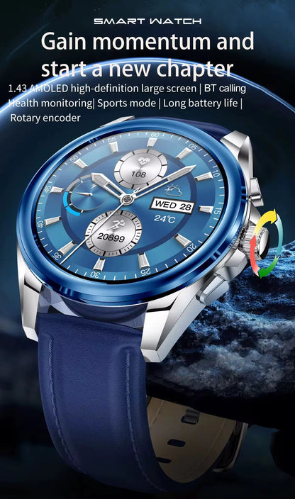 KC83 – Montre Connectée Haut de Gamme avec 2 Bracelets (Silicone & Acier)