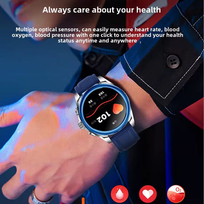 KC83 – Montre Connectée Haut de Gamme avec 2 Bracelets (Silicone & Acier)