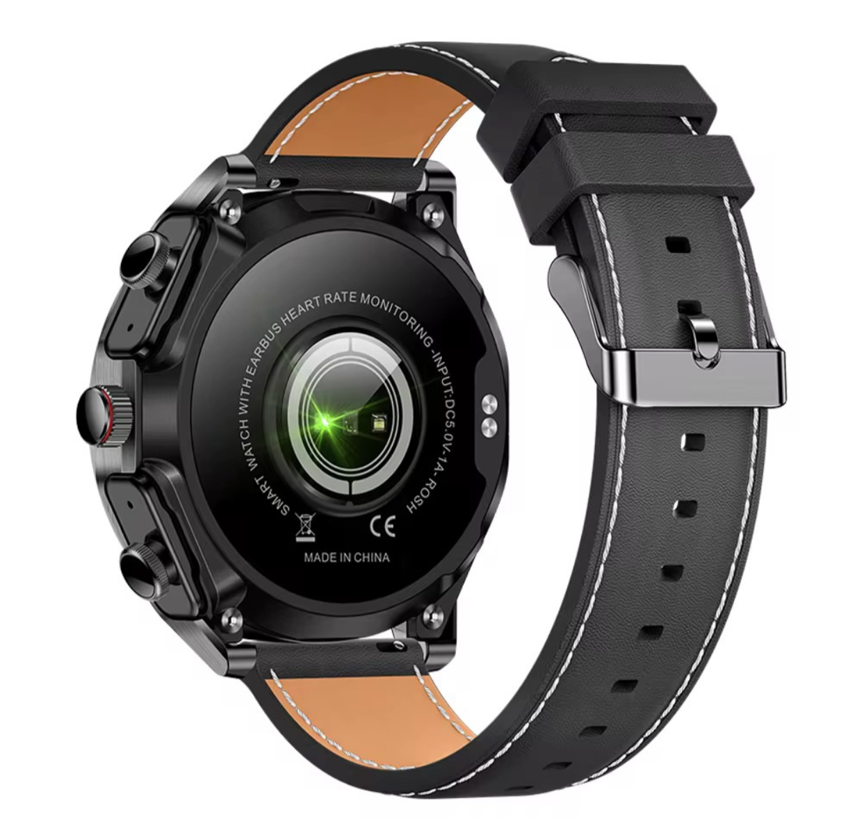 Montre Connectée T95 avec Écouteurs Bluetooth Intégrés. Élégant & Technologies avec 2 Bracelets doux, légers et confortables