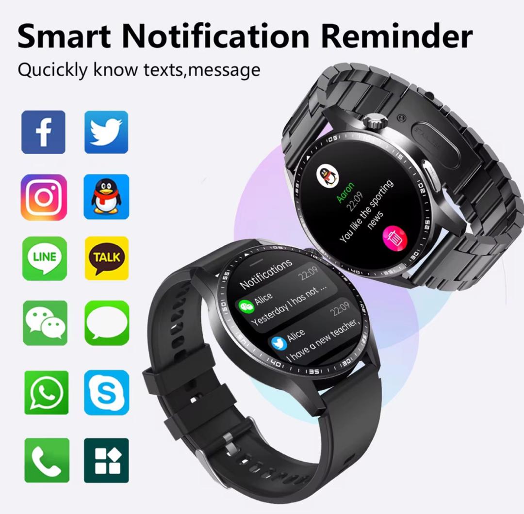 HW20 Smart Watch – Montre Connectée Élégante avec 2 Bracelets Interchangeables