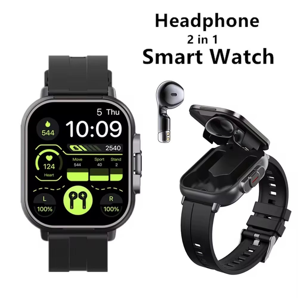 Montre Connectée D8 – Écouteurs Bluetooth intégrés