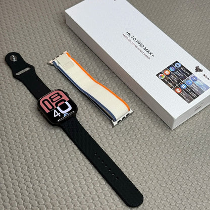 HK10 PRO MAX – SÉRIE 10 | Montre connectée premium avec 2 bracelets sport , cadrans personnalisés & ChatGPT