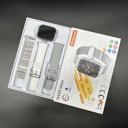 Montre Connectée WK69 – Série 9 (Édition Premium avec 3 Bracelets)