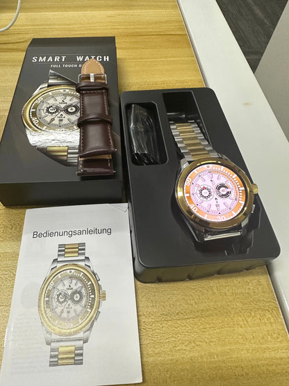 KC83 – Montre Connectée Haut de Gamme avec 2 Bracelets (Silicone & Acier)
