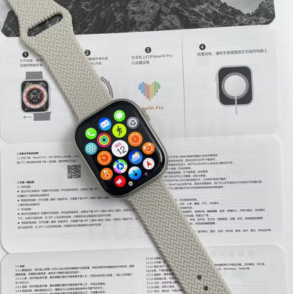 HK10 PRO MAX – SÉRIE 10 | Montre connectée premium avec 2 bracelets sport , cadrans personnalisés & ChatGPT